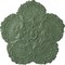 Ekena Millwork Shell Ceiling Medallion, Hand-Painted Athenian Green, 25 5/8"OD x 1"P CM25SHAGF - alternate 1